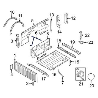 Ford OE - Front Left Truck Bed Panel Brace