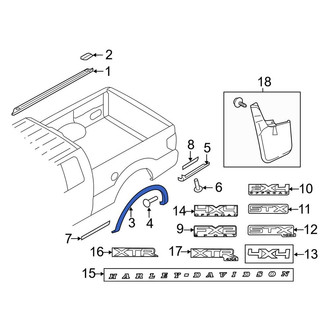 Ford OE - Rear Left Wheel Arch Molding