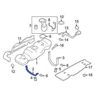 Ford OE - Front Fuel Tank Strap