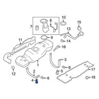 Ford OE - Front Fuel Tank Strap Bolt