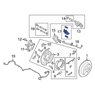 Ford OE - Rear Disc Brake Pad Set