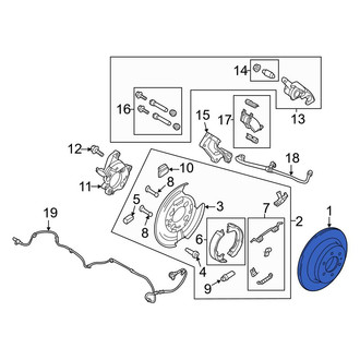 Ford OE - Rear Disc Brake Rotor