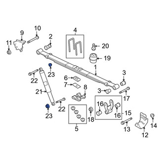 Ford OE - Suspension Shock Absorber Nut