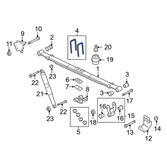 Ford OE - Leaf Spring Bolt