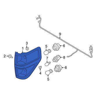 Ford OE - Rear Left Tail Light Assembly