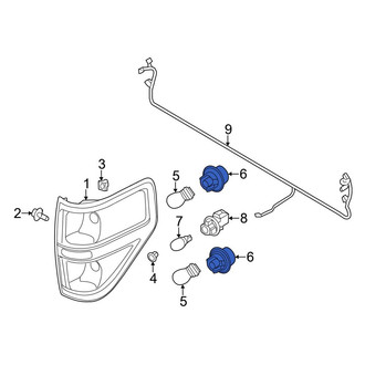 Ford OE - Rear Tail Light Socket