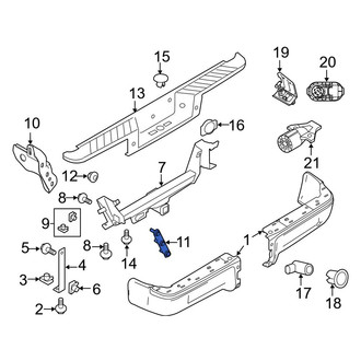 Ford OE - Rear Bumper Face Bar Bracket