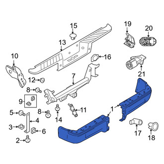 Ford OE - Rear Bumper Face Bar