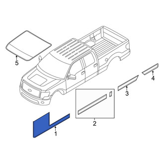 Ford OE - Front Left Trim Stripe Tape
