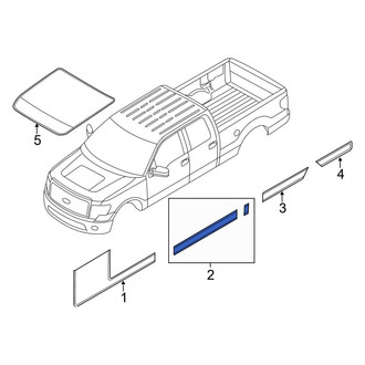 Ford OE - Center Left Trim Stripe Tape
