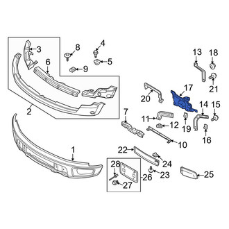 Ford OE - Front Right Bumper Face Bar Bracket