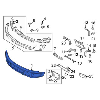 Ford OE - Front Bumper Face Bar