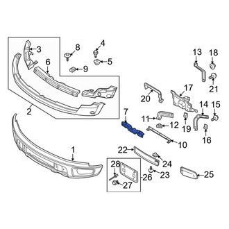 Ford OE - Bumper Cover Spacer Panel Bracket