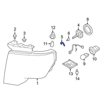 Ford OE - Front Headlight Retaining Ring