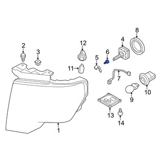 Ford OE - Headlight Rim Screw