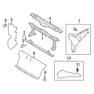 Ford OE - Lower Radiator Support Baffle Clip