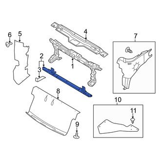 Ford OE - Front Lower Radiator Support Tie Bar