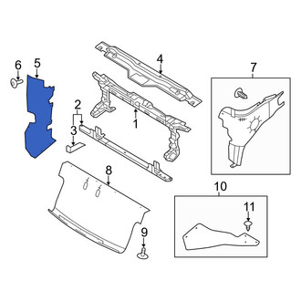 Ford OE - Front Right Radiator Support Baffle