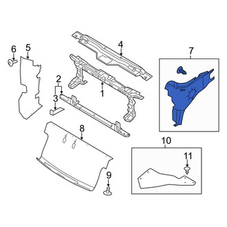 Ford OE - Front Radiator Support Baffle