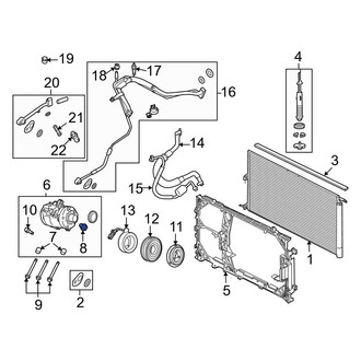 Ford OE - A/C Compressor Relief Valve