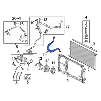 Ford OE - A/C Refrigerant Discharge Hose