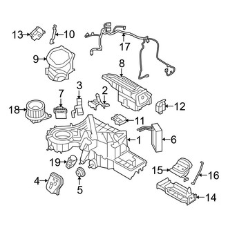 Ford OE - Air Conditioner & Heater - Evaporator & Heater Components (W/O Dual Zone A/C), (SVT Raptor)