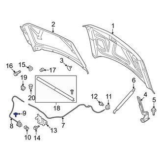 Ford OE - Bumper Cover Spacer Panel Bolt