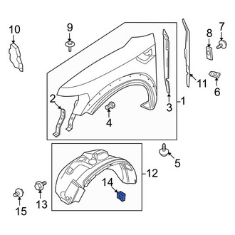 Ford OE - Fender Liner Nut