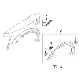 Ford OE - Wheel Arch Molding Clip
