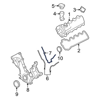 Ford OE - Center Engine Timing Cover Gasket