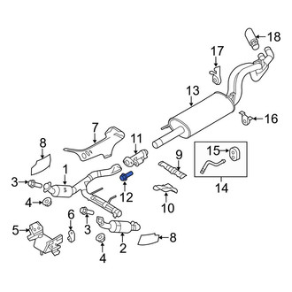 Ford OE - Exhaust Bolt