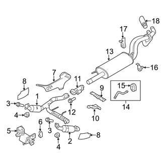 Ford OE - Exhaust System - Exhaust Components (SVT Raptor)