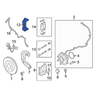 Ford OE - Front Disc Brake Caliper Bracket