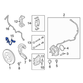 Ford OE - Front Right Brake Hydraulic Hose