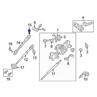Ford OE - Center Steering Shaft Bolt