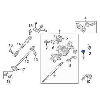 Ford OE - Steering Column Nut