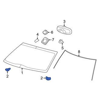 Ford OE - Windshield Spacer