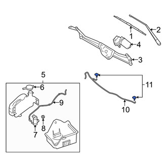 Ford OE - Front Windshield Washer Nozzle