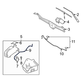 Ford OE - Front Windshield Washer Hose