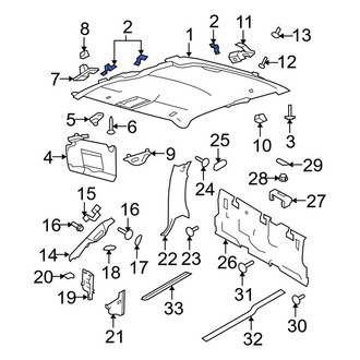 Ford OE - Trunk Trim Panel Clip