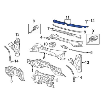Ford OE - Right Cowl Cover