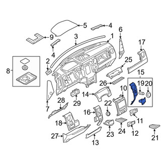 Ford OE - Right Inner Instrument Panel Cover