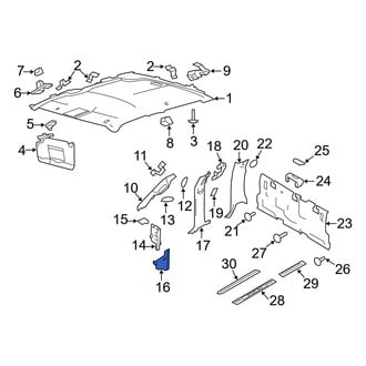 Ford OE - Right Upper Cowl Side Panel