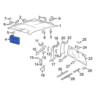 Ford OE - Left Sun Visor