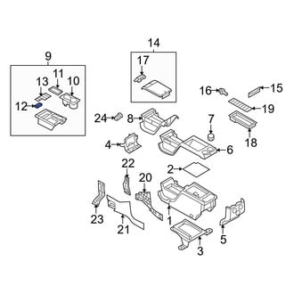 Ford OE - Console Mat