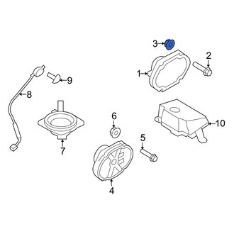 Ford OE - Bumper Cover Support Rail Nut