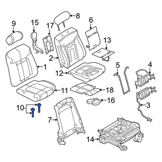 Ford OE - Rear Headrest Guide