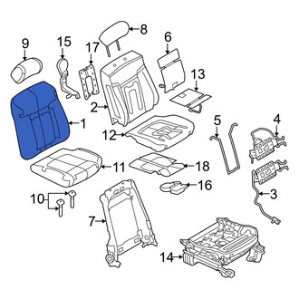 Ford OE - Front Right Seat Back Cushion Cover