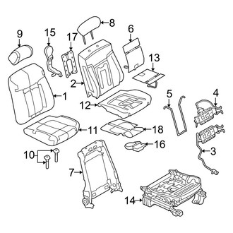 Ford OE - Seats & Tracks - Front Seat Components (SVT Raptor)