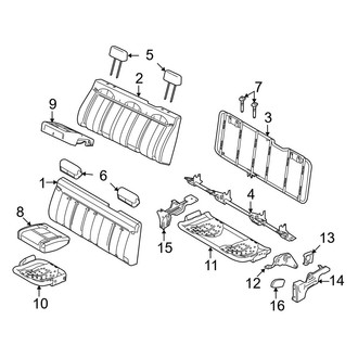 Ford OE - Seats & Tracks - Rear Seat Components (SVT Raptor SuperCab)